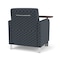 Lesro Siena Lounge Reception Guest Chair W/ Swivel Tablet, 27 in W 29.5 in L 32.5 in H SN1101 - alternate 2